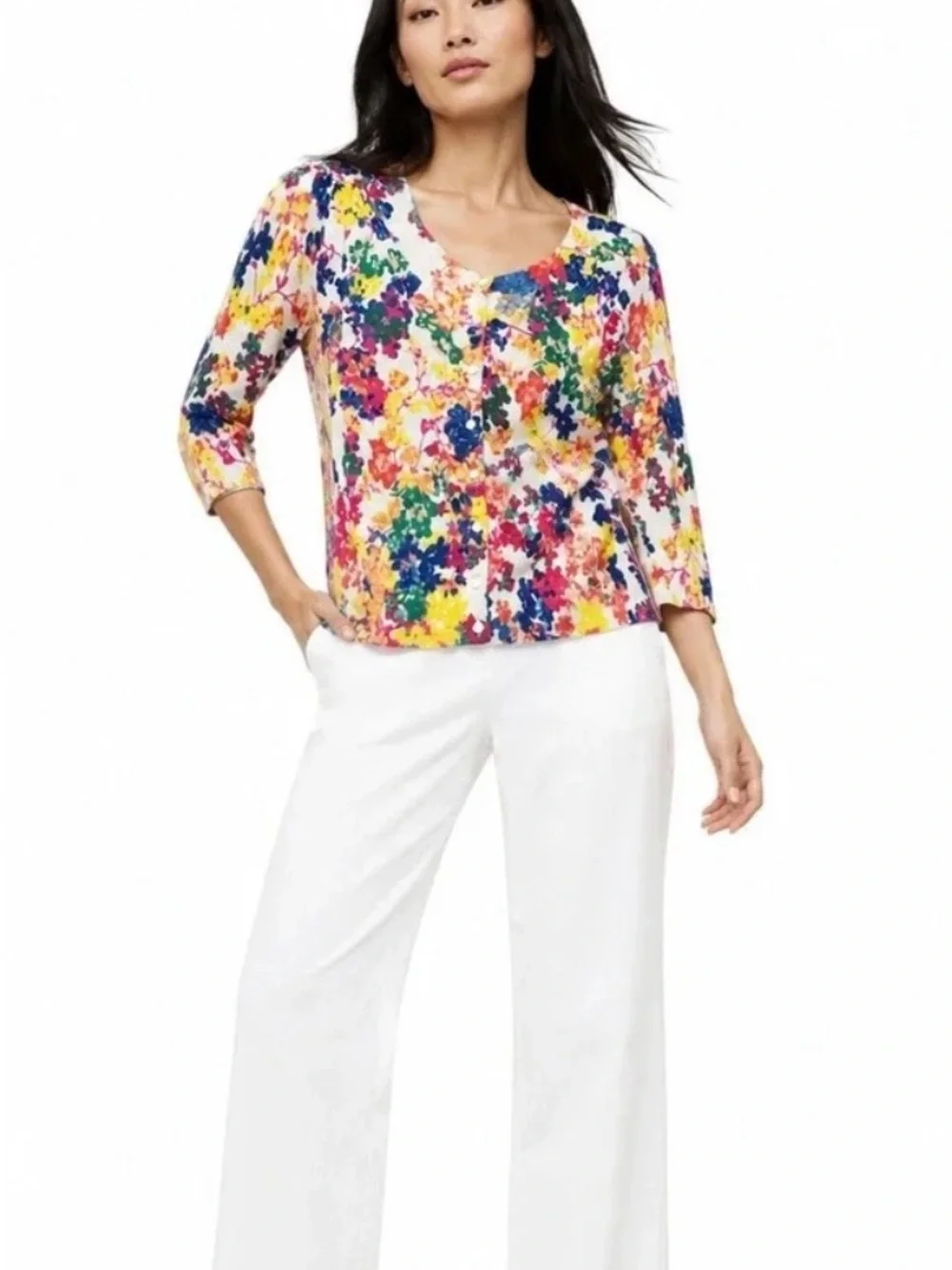 Talbots multicolor floral